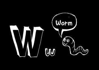 A b c  cartoon text font Hand drawing vector letters