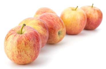 juicy apples isolated on white background