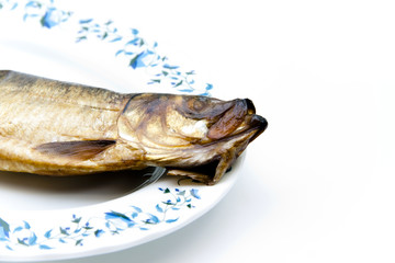 Hering geräuchert auf Teller