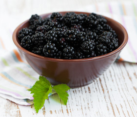 Bowl of Blackberries