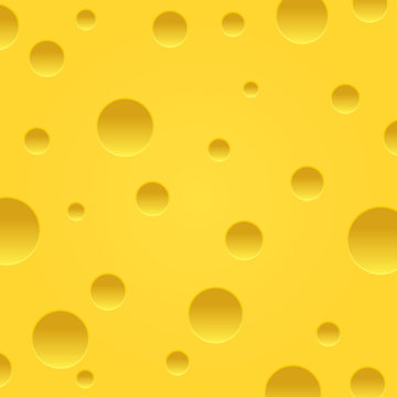 Vector cheese background. Piece of cheese.