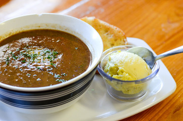 Traditional creole Gumbo