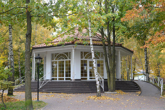 The pump room in the city of Svetlogorsk, Russia