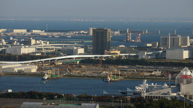 2020年東京オリンピックが開かれる湾岸晴海・豊洲・有明地区を望む（2013年11月）