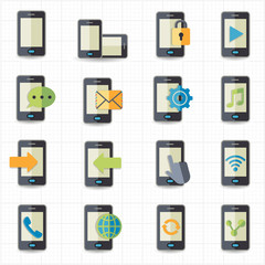 Mobile phone icons