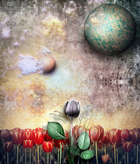 Darken tulip in the old field © Rosario Rizzo