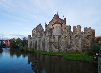 Fototapeta na wymiar Gravensteen Castle, Ghent
