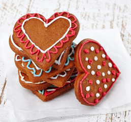 Colorful gingerbread cookies