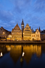 Picturesque medieval buildings, Ghent