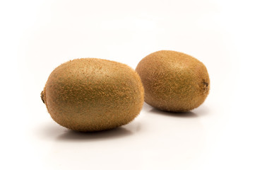 isolated kiwi fruits