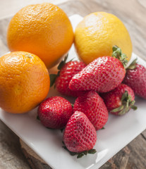 strawberry and orange