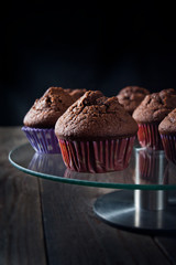 Sweet chocolate muffin