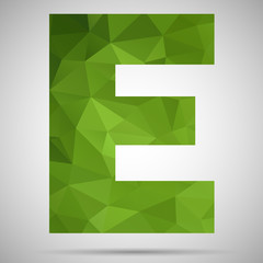 Mosaic letter E