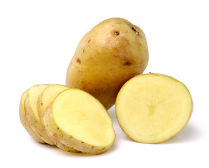 potato isolated on white background
