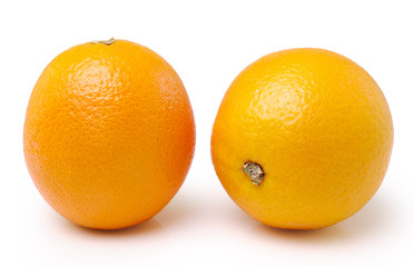 Orange fruit isolated on white background