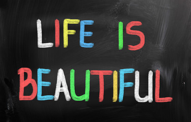 Life Is Beautiful Concept