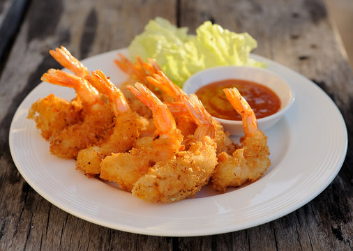 Fototapeta Fried Shrimp