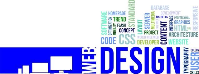 word cloud - web design