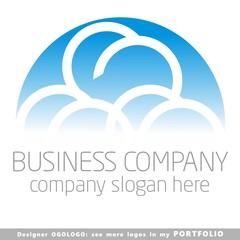 abstract business logo emblem vector