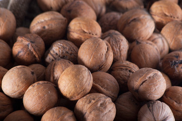 walnuts close up