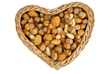 collection of shelled nuts