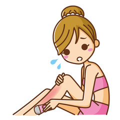 脱毛器　トラブル　脚