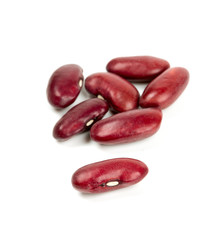 dried red beans isolated on white background