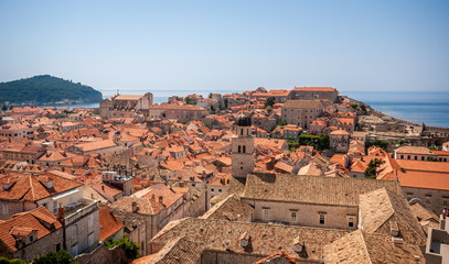 Fototapeta na wymiar Toits de la vieille ville de Dubrovnik