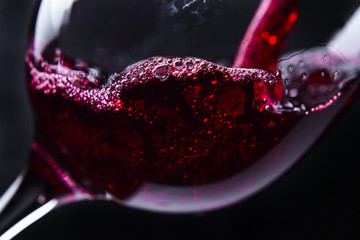 Panele Szklane Podświetlane  czerwone wino