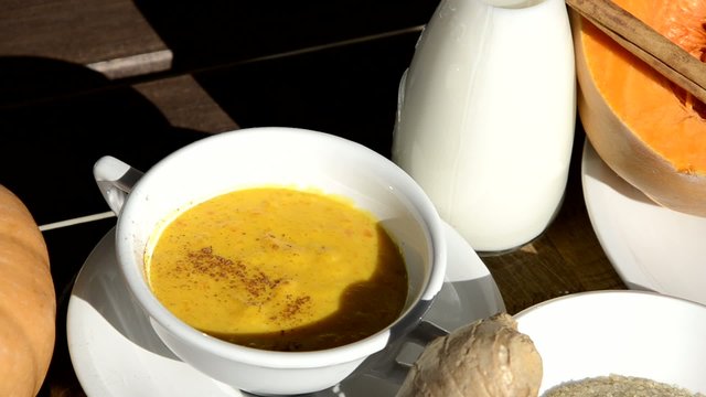 Dessert alla zucca Pumpkin dessert 호박 디저트