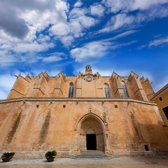 Ciutadella Menorca Cathedral in Ciudadela at Balearic - obrazy, fototapety, plakaty