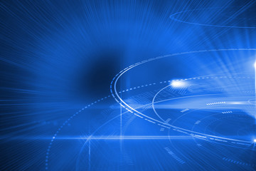 Futuristic shiny circles