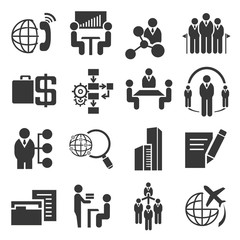 business icons, human resource icons
