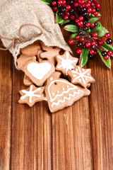 bag of cookies over wooden board