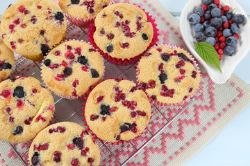 Freshly baked muffins.