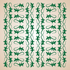 background pattern with lizards