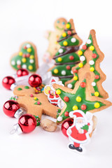 Fototapeta na wymiar christmas cookies and decoration
