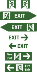 emergency exit signs