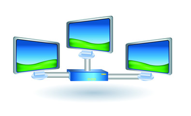 three lcd tv monitor with stand