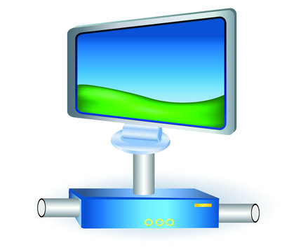 lcd tv monitor with stand