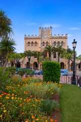 Ciutadella Menorca city Town Hall and gardens