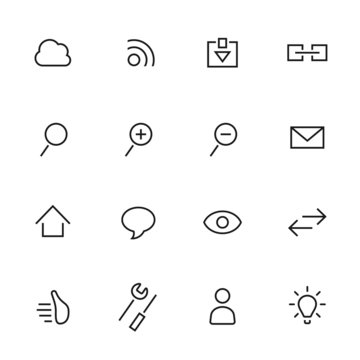 Web icon set