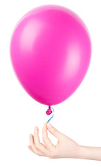 flying balloon with hand