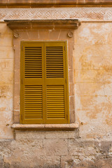 Fototapeta premium Ciutadella Menorca wooden shutter window