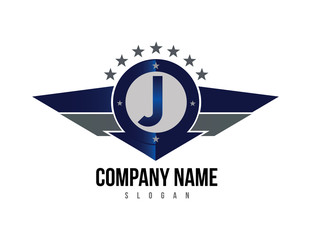 Letter J shield logo