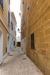 Ciutadella Menorca historic downtown in Ciudadela