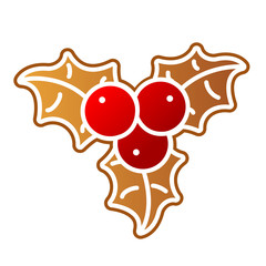 Gingerbread Holly Berry