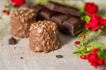 Closeup chocolate