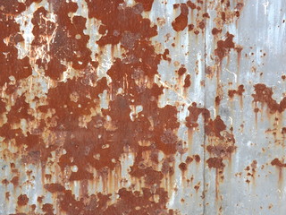 Damaged Rusty Metal Wall