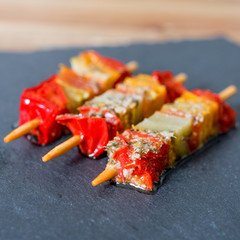 tasty vegetables skewers